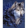 Diamond painting wolf