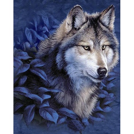 Diamond painting wolf