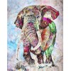 Diamond painting olifant waterverf